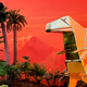 Image for article titled What if Blade Runner's Unicorn Was a Metal T-Rex?